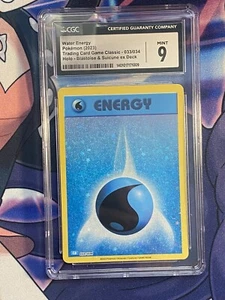 CGC 9 Mint 2023 Pokemon Classic Collection Water Energy CLB - Picture 1 of 2