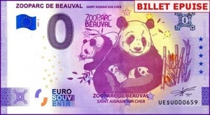 UESU / ZOOPARC DE BEAUVAL / BILLET 0 € / NULL EURO-SCHEIN / 0 € 2021-2 - Picture 1 of 1