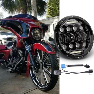 7" Motorcycle LED Headlight For Harley Electra Glide Ultra Classic Street Glide - Image 1 of 4