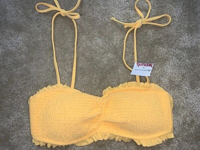 bathing suit top Hollister s Nwt Boho Fit Summer Look Yellow Beach Sexy Fit - Image 1 of 2