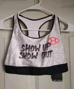 UNDER ARMOUR WOMEN'S SHOW UP SHOW OUT SPORT BRALETTE, SIZE L - Picture 1 of 2
