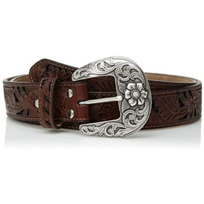Nocona Belt Co. Women's Tone Tan Filagree Belt, brown, Medium - Image 1 of 4