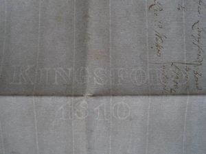 BUCKLAND MILL DOVER KENT PAPER WATERMARK WATERMARKED KINGSFORD 1810 CLUN SALOP - Picture 1 of 8
