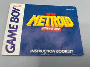 METROID II (2) RETURN OF SAMUS INSTRUCTION BOOKLET NINTENDO GAMEBOY MANUAL ONLY!