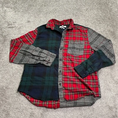 Camisa de Franela Urban Outfitters Para Hombre Mediana Multi Cuadros Algodón Manga Larga Informal Foto 1 de 4