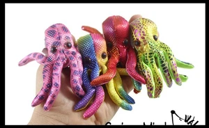 Set of 4 Octopus Sand Filled Animal Toy - Heavy Weighted Sandbag Animal Plush Be - Picture 1 of 9