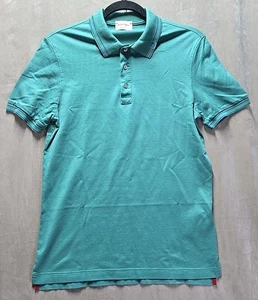 Neu ohne Etikett Salvatore Ferragamo Herren grün türkis Polo Gancini Ausschnitt Logo Größe Small - Bild 1 von 12