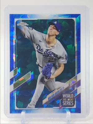 WALKER BUEHLER 2021 TOPPS CHROME SAPPHIRE WORLD SERIES BASEBALL Q3152 - Image 1 of 2