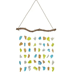 Colgador de pared de vidrio marino multicolor 18x18" - Imagen 1 de 2