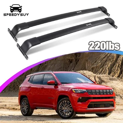 2P Cross Bar for Jeep Compass 2018-2025 Roof Rack Cargo Carrier Luggage Rooftop Foto 1 de 4