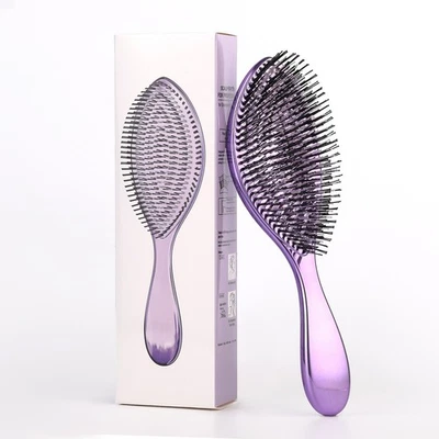 Peine de lujo galvanizado - Masaje para cuero cabelludo y cepillo voluminizador para un peinado perfecto Foto 1 de 4