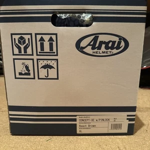 Arai Concept-XE Motorbike Motorcycle Helmet - React Brown - XL. Brand-New Boxed. - Picture 1 of 6