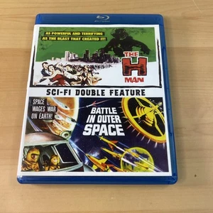 Sci-Fi Double Feature: The H-Man /Battle in Outer Space Blu-ray RARE OOP - Foto 1 di 5