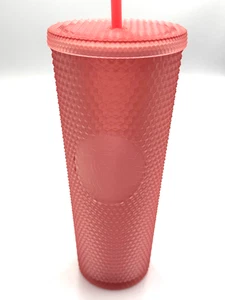 Starbucks Soft Touch Pink Studded Tumbler Cold Cup Venti NEW - Picture 1 of 6