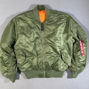 Alpha Industries USAF MA-1 Intermediate Flyer's Bomber Jacket Green Mens X-LARGE - Picture 1 of 9