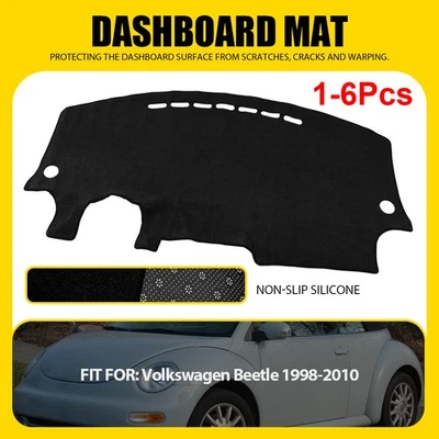 Для 1998-2010 Volkswagen Beetle приборной панели коврик крышка приборной панели автомобиля салон подушечка 1-6шт - Изображение 1 из 4