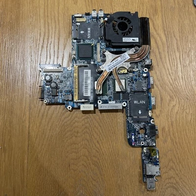 Dell Latitude D620 Laptop Motherboard System Board with fan and Heatsink - Image 1 of 4