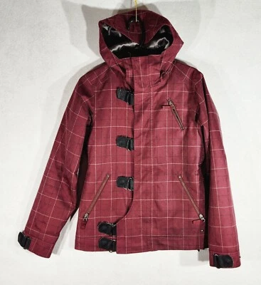Burton Dry-Ride Ski Snowboard Coat Jacket Womens Small Plaid Insulated Outdoor - Image 1 of 4