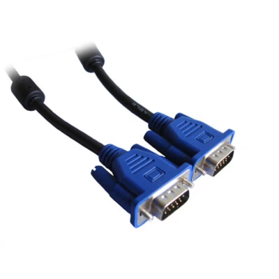 K01C VGA auf VGA Kabel 10m 15 polig D Sub Stecker Monitorkabel PC Laptop Beamer - Bild 1 von 4