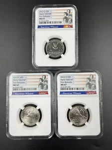 2023 PDS MARIA TALLCHIEF AMERICAN WOMEN QTRS P D S AWQ NGC MS 67 FIRST RELEASES - Picture 1 of 2