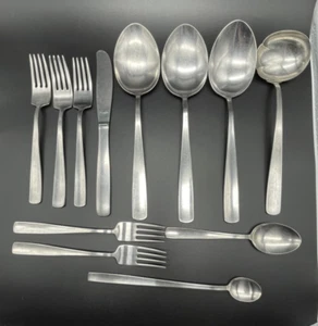FACETTE 12 Piece Lot Knives Spoons Forks Serving Pieces GENSE Sweden 18-8 - Picture 1 of 18