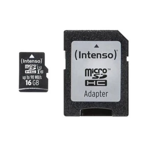 3433470 Carte mémoire microSDHC Classe 10 16 Go + Adaptateur - Photo 1 sur 1