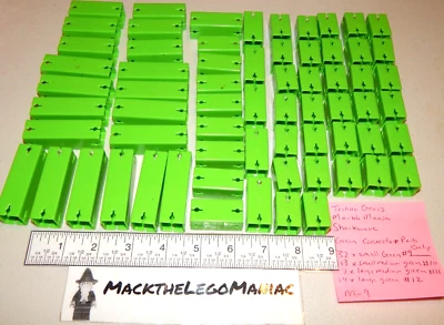 Shockwave Marble Mania Part # 9 10 11 12 Green Connector Parts Only Techno Gears - Image 1 of 3