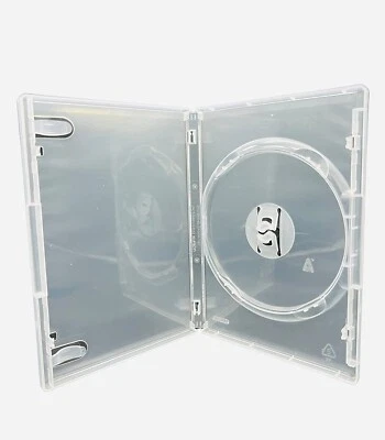 10 x Amaray Single Clear DVD Cases. Can Hold 1 DVD CD or Blu Ray Disc - Image 1 of 4