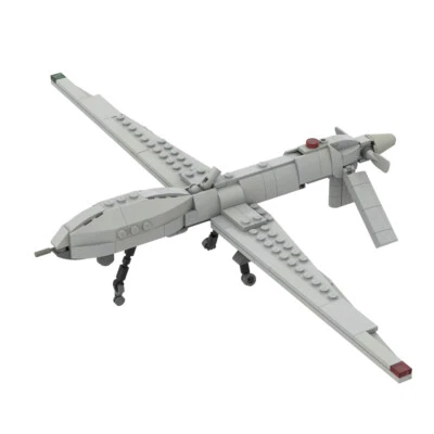 Custom MOC-98327 General Atomics MQ-1 Predator 354 Parts Kids Gift for Christmas - Image 1 of 4