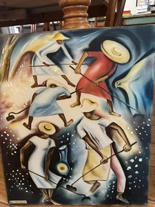 Hale Woodruff’s Poor Mans Baumwolle Siebdruck auf Holzrahmen 18” x 21” - Bild 1 von 5