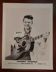 Foto riproduzione Johnny Powers Sun Records 8,5 x 11" - Foto 1 di 1