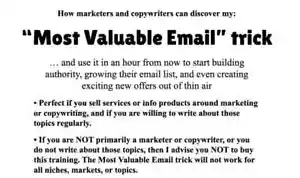 John Bejakovic – Most Valuable Email - Picture 1 of 1