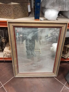 Brass mirror H80 x W65 approx - Picture 1 of 1