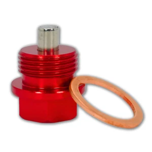 Red 20x1.5mm Racing Engine Magnetic Oil Pan Sump Drain Plug Bolt Universal - Bild 1 von 5
