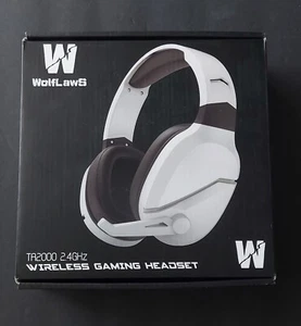 WolfLawS Wireless Gaming Headset TA2000 w/ Noise Canceling mic for PS5 PC PS4 - Picture 1 of 9