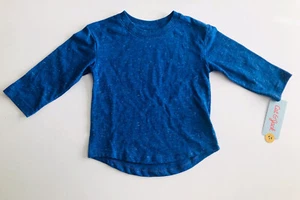 Cat & Jack Boys Long Sleeve T-Shirt Blue Size 12M NWT! - Picture 1 of 4