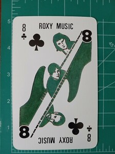 ROXY MUSIC band 1989 Lowize Music rock pop French large Playing Card