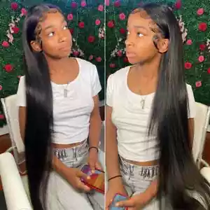 13x4 Straight Lace Front Wig 13x6 Hd 30 40 Inch Wigs Women 360 Lace Frontal Wig - Picture 1 of 16