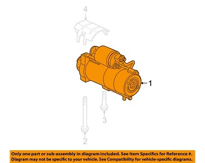 Used Starter Motor fits: 2007 Chevrolet Tahoe 4.8 Grade A - Image 1 of 3