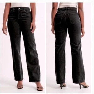 Abercrombie & Fitch 90s Relaxed High Rise Curve Love Jeans Size 36 NWT - Picture 1 of 16