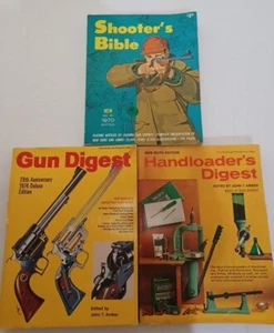 Handloader Digest 6th Edition 1972 Gun Digest 1974 Deluxe Ed Shooters Bible 1970 - Picture 1 of 12