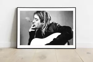 Kurt Cobain Poster-90's Grunge- Photography Print-335 - Picture 1 of 4