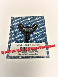 MagnaFuel MP-6244-Blk Y Fitting 4 x 4 x 4 Black @ Speed Tech - Bild 1 von 1