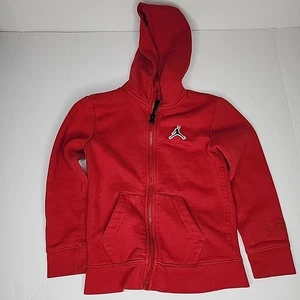 Air Jordan Kids Full-Zip Hoodie Size 7 | 6-7Yrs | Red - Picture 1 of 10