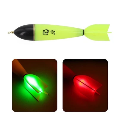 High Sensitivity LED Luminous Rocket Fishing Float Long Cast Electric Float - image 1 of 4
