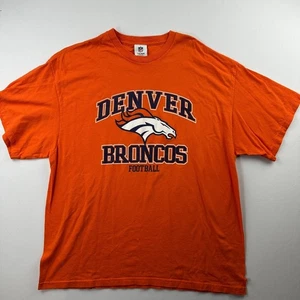 Ropa del equipo de la NFL Denver Broncos camiseta de fútbol americano naranja de gran tamaño universitario 2XL - Imagen 1 de 7