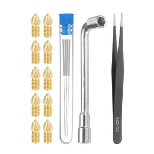 3D Nozzles Kit, 10pcs 3D Printer Brass Nozzles 0.8mm for 1.75mm Ender3 Series - Afbeelding 1 van 6