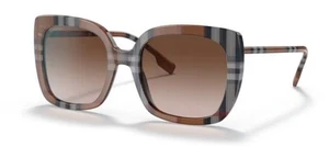 BURBERRY BE4323 400513 54mm Caroll Check Brown Gradient Brown Sunglasses - Picture 1 of 9