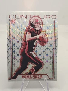 Panini Phoenix Michael Penix Jr. RC Silver Prizm Wave Contours SP #CON-MPJ 2024 - Imagen 1 de 2