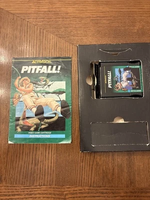 Activision Pitfall Intellivision with box and Manual NO OVERLAYS - Image 1 of 4